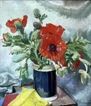 Poppies in a Vase by Helen Margaret Mackenzie